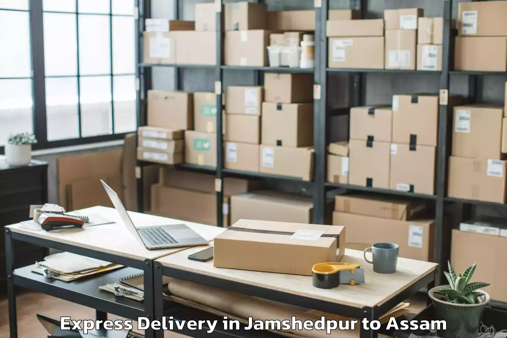 Get Jamshedpur to Laharighat Express Delivery